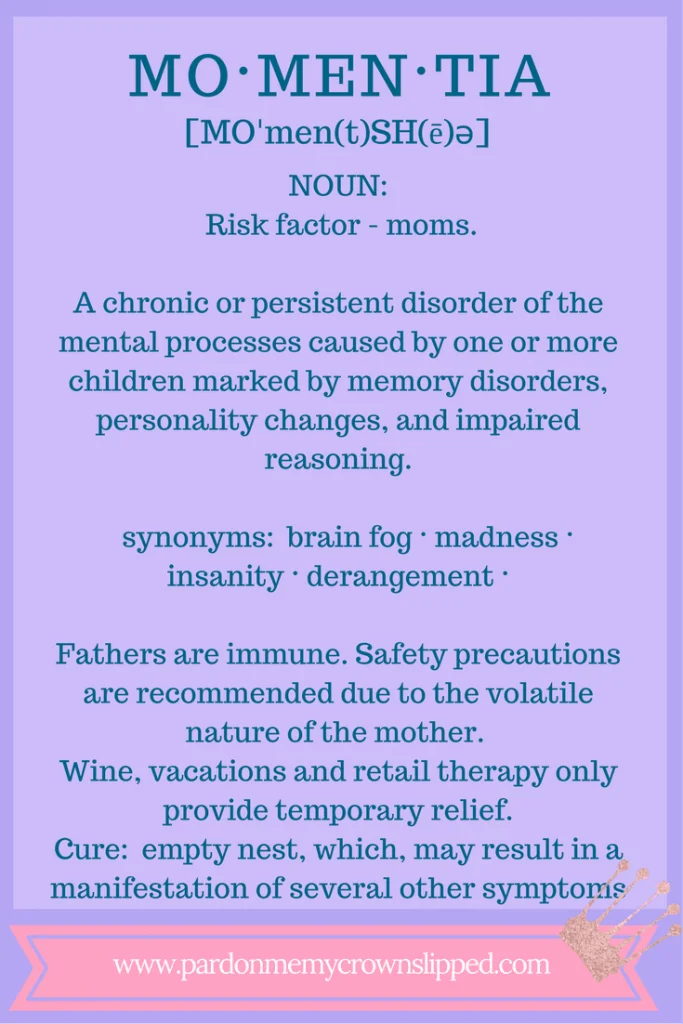 Momentia mom brain fog