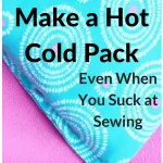 Make this hot cold pack even if you can't sew