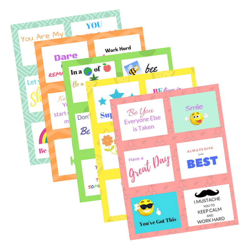 Lunch box printables