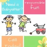 babysitting flyer