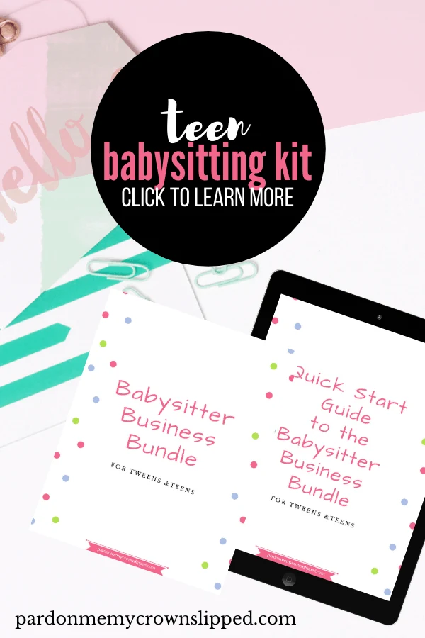 babysitter business kit for teens