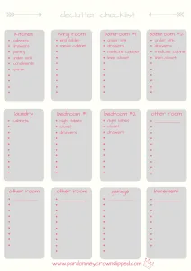 Declutter Checklist