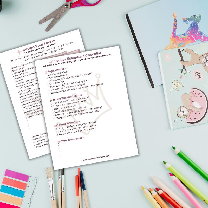 How to Create a Middle School Locker Essentials Kit: 37 Handy Items