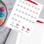 Free Printable for tracking your period by the month or the year. #bulletjournal #period #teen #tween