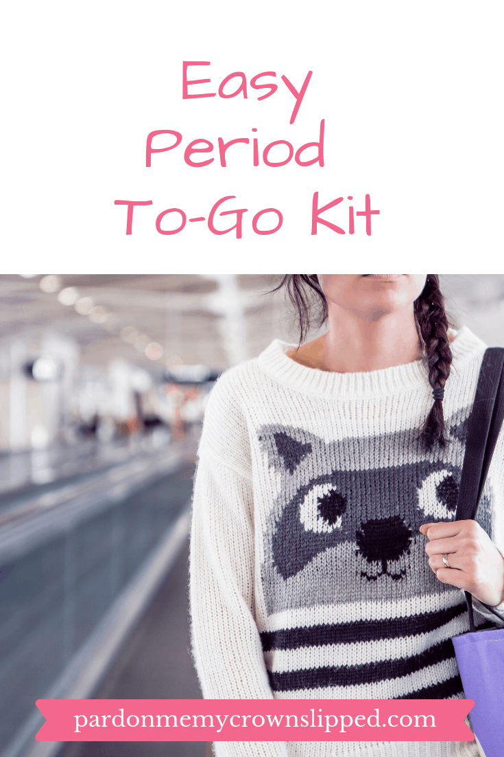 Be prepared for starting your period when on the go with this quick and easy DIY period to-go kit