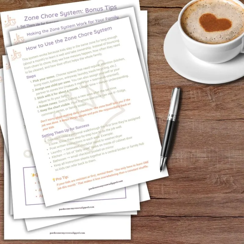 zone chore chart, chores for teens, chores for tweens, household job chart, chore system, teen responsibilities, printable chore chart, family organization, parenting printables