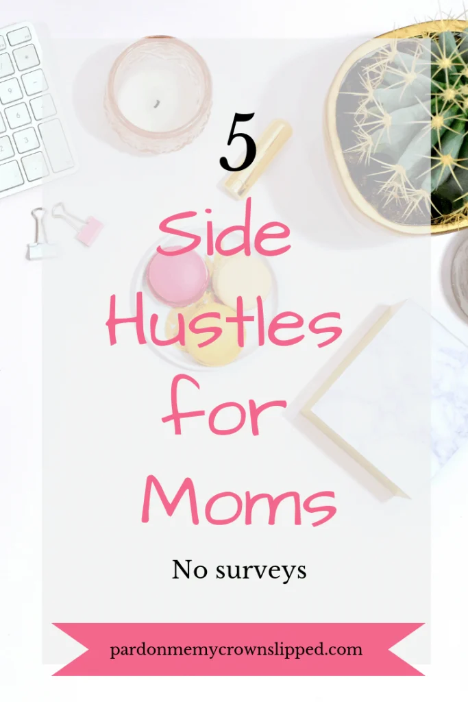Want to be a stay-at-home-mom, replace your income or start a side hustle for extra cash? Check out these 5 ideas to work from home for moms.