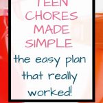 teen chores