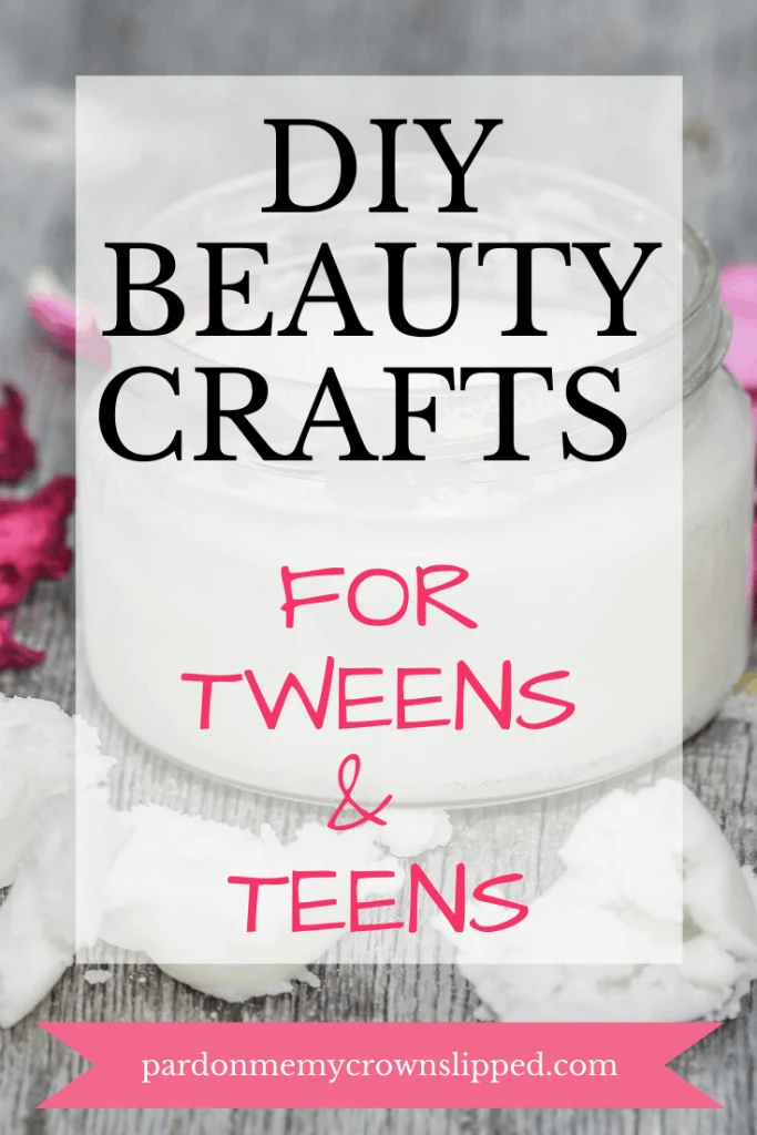 Does your tween or teen love DIY crafts and beauty? Find the best DIY beauty product crafts for tweens and teens here. #diybeautyproductsCheck out this post filled with ideas for scrubs, soaps, lip balms and bath salts. #crafts#diycrafts #diy #diyfortweens #diyforteens #tweencraftideas #scrubs #lipbalm #bathsalts #bathbombs #beauty