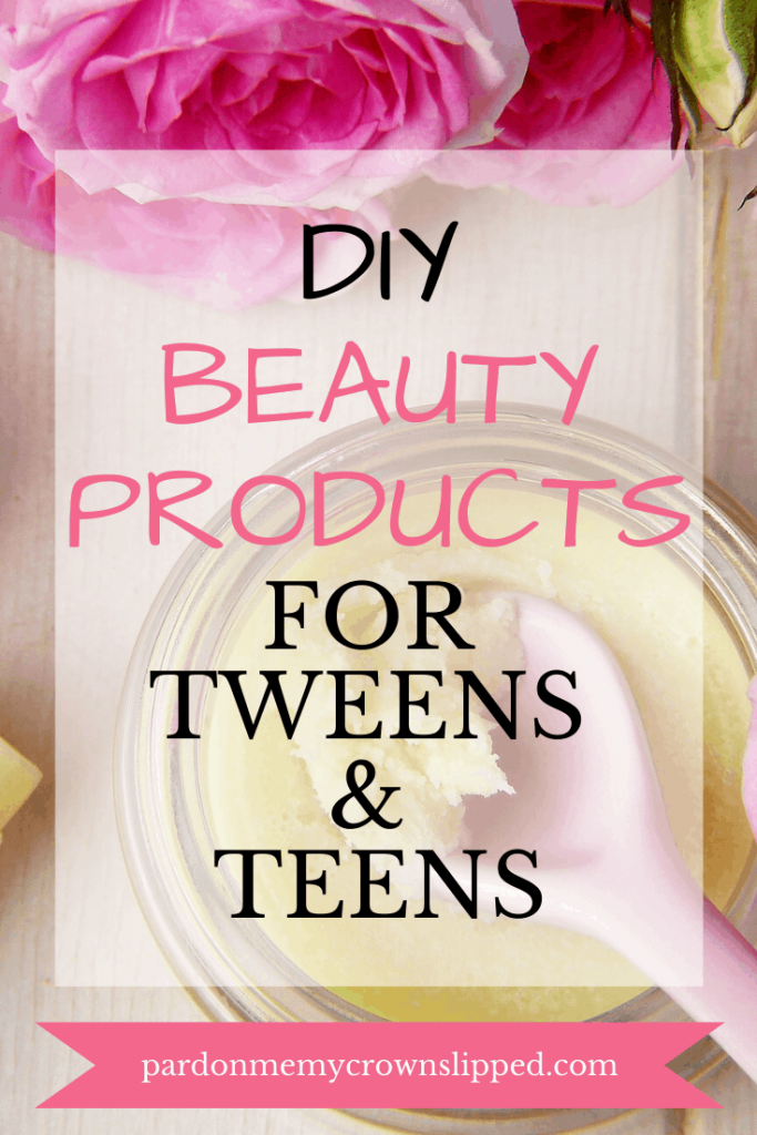 Does your tween or teen love DIY crafts and beauty?  Find the best DIY beauty product crafts for tweens and teens here.  #diybeautyproductsCheck out this post filled with ideas for scrubs, soaps, lip balms and bath salts.  #crafts#diycrafts #diy #diyfortweens #diyforteens #tweencraftideas #scrubs #lipbalm #bathsalts #bathbombs #beauty