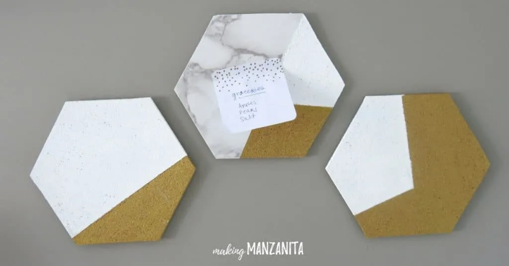 hexagon cork board