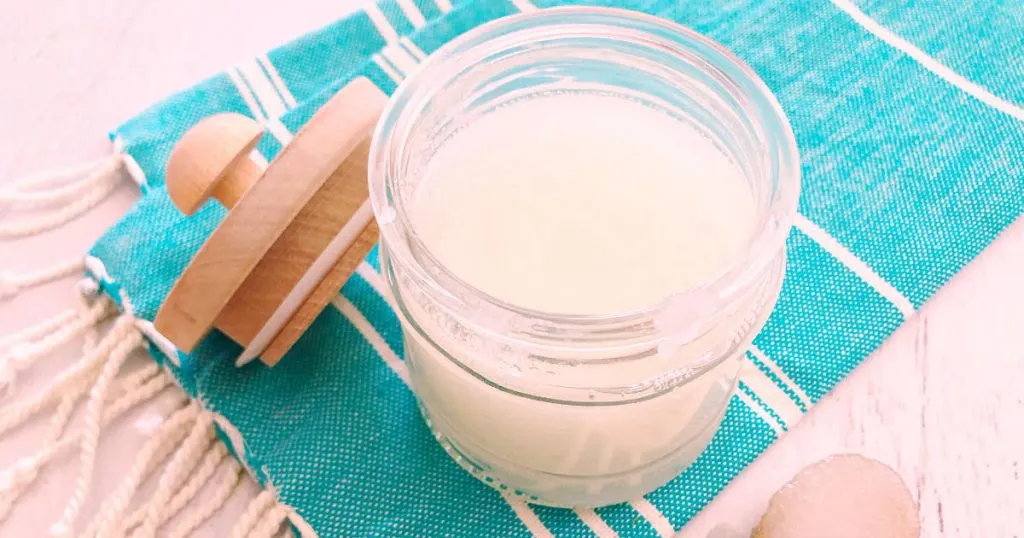 jar of coconut salt scrub