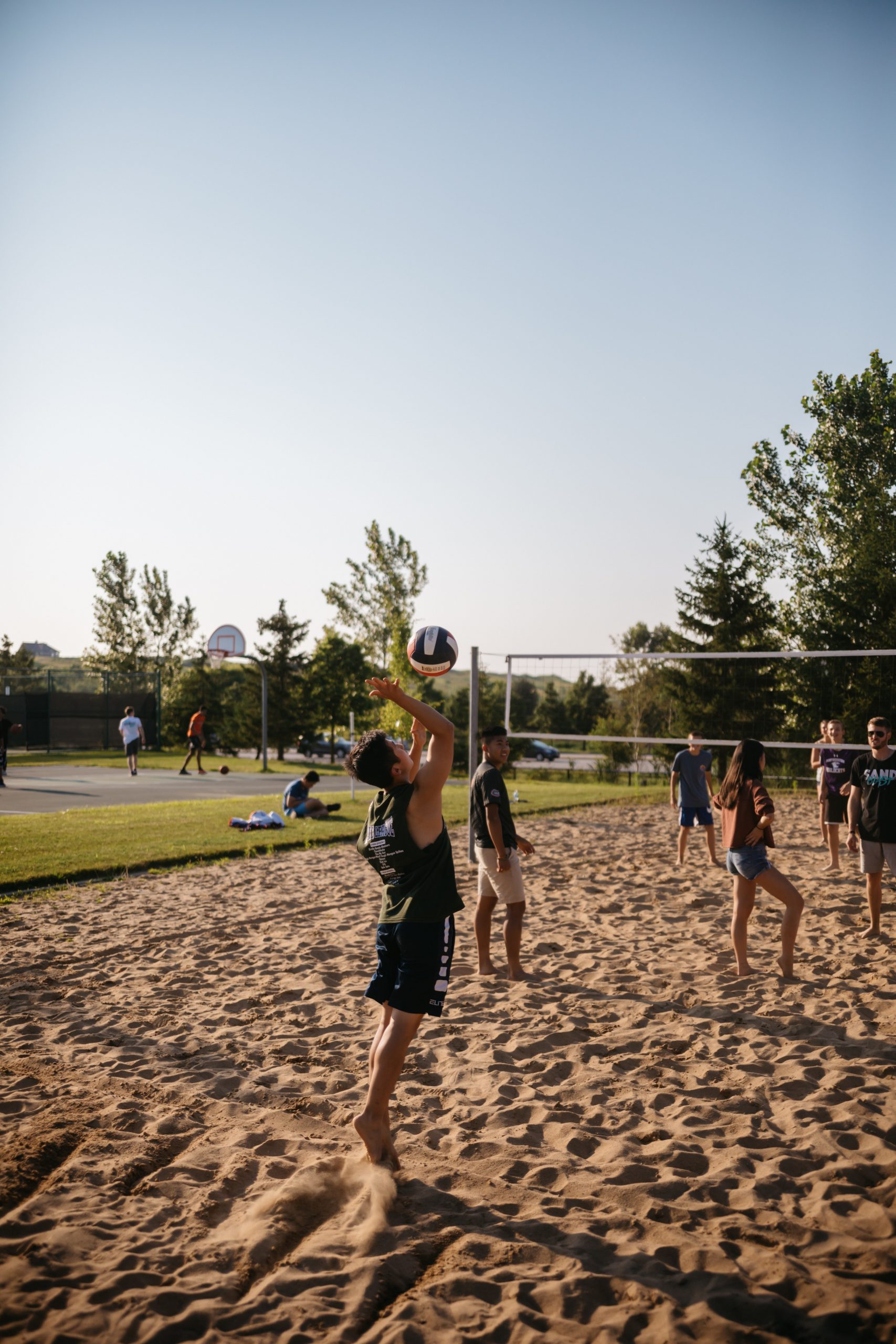 beach volleyball game