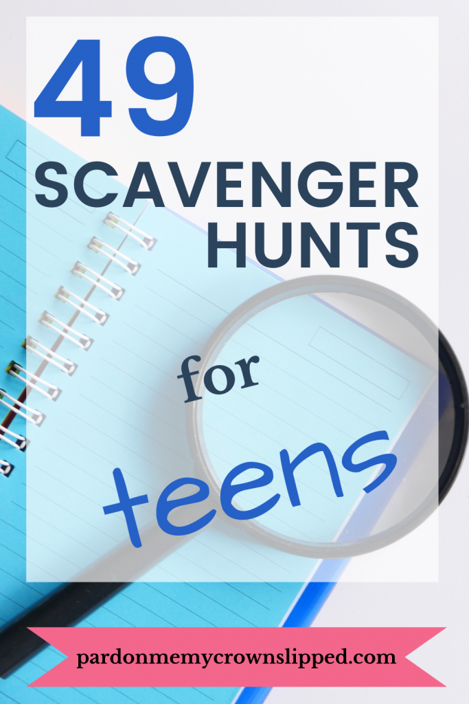 outdoor scavenger hunt for teens