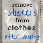 How To Get Stickers Off Clothes After Washing And Drying