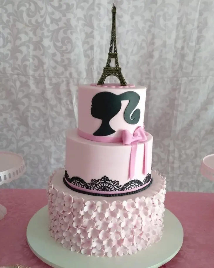 Barbie in Paris Cake