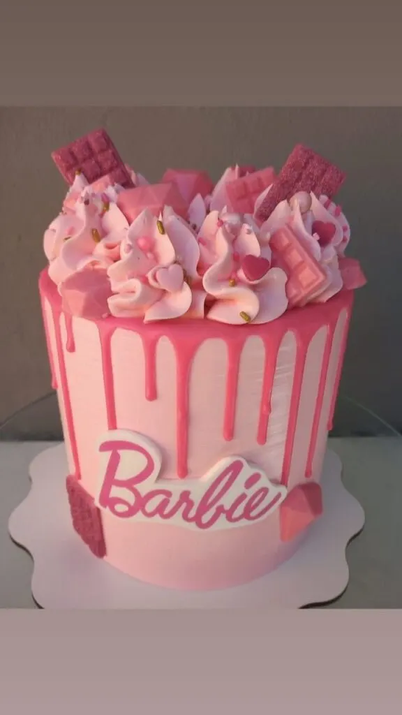 Buttercream Drip Barbie Cake