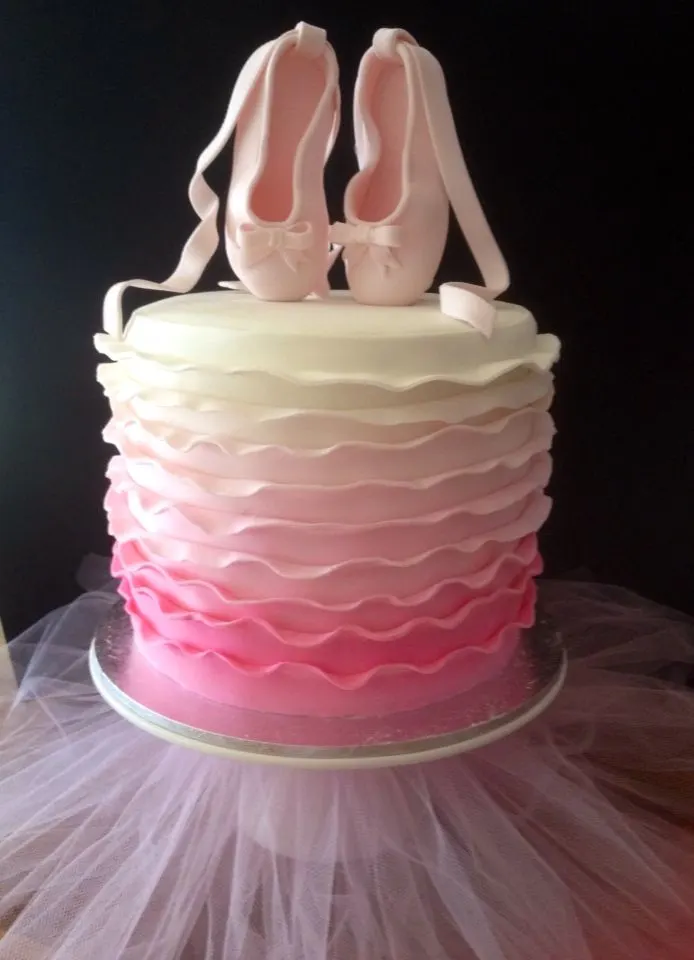 Ombre Ballet Cake