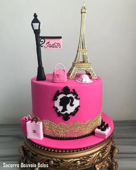 Paris Barbie Cake 1