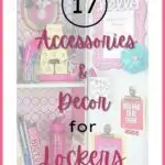 accessories and decor for lockers