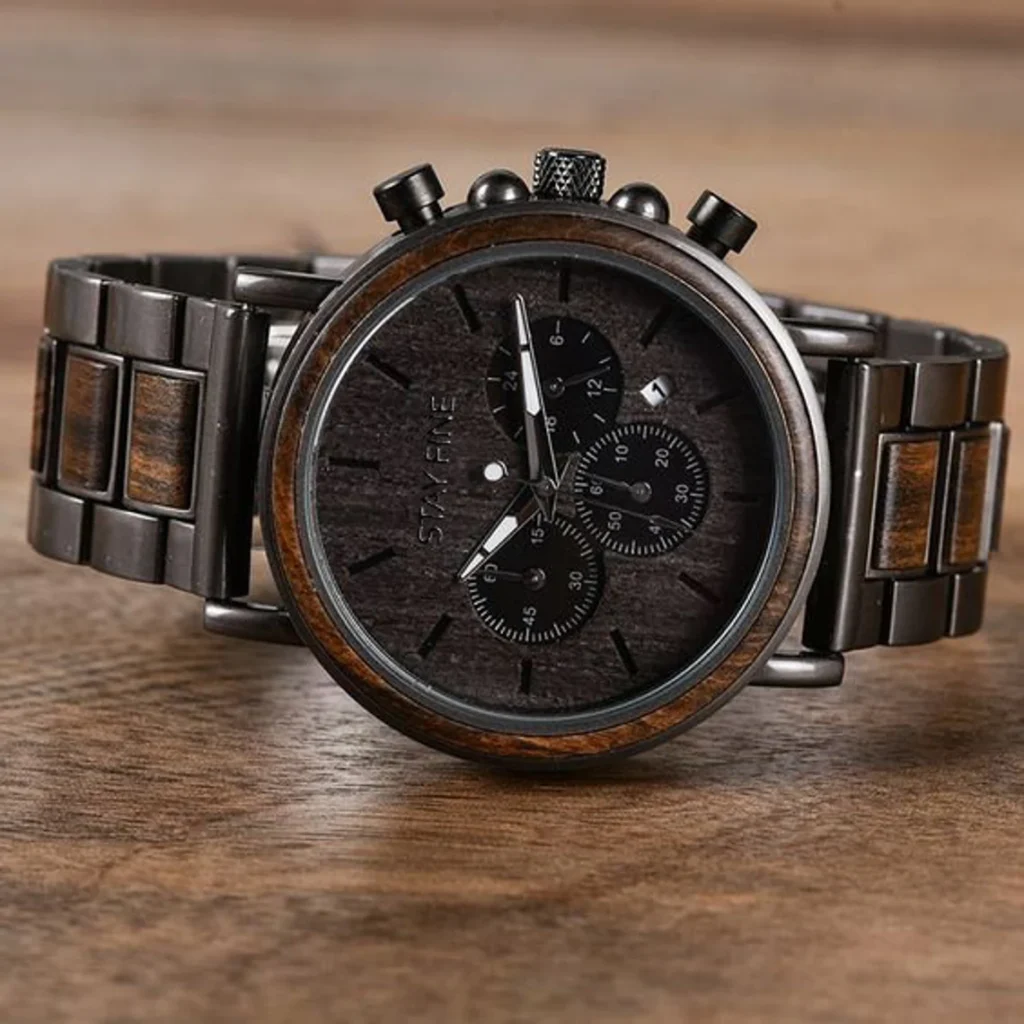 Wood Watch,Personalized Watch,Engraved Watch,Wooden Watch,Groomsmen Watch,Mens Watch,Boyfriend Gift for Men,Wedding Anniversary Gift for Him
