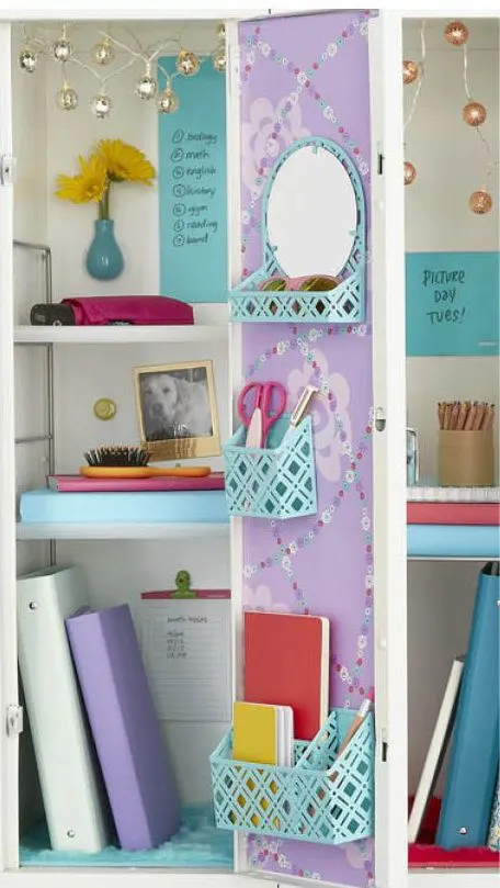 locker accessories and decor