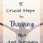 woman with arms raised up text overlay Newly single? 5 Crucial Steps to Thriving Not Just Surviving
