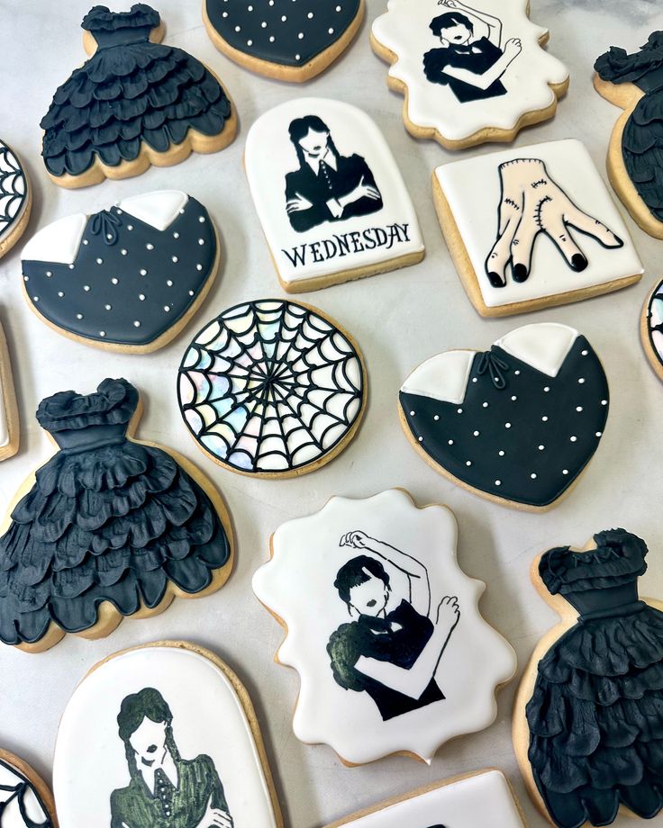 Wednesday Addams Cookies