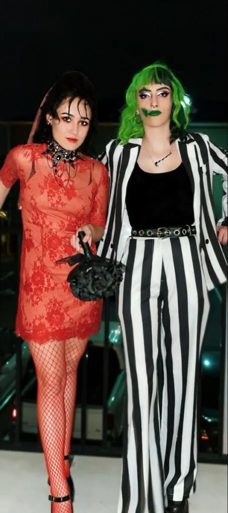 Female Beetlejuice costume and Lydia costume