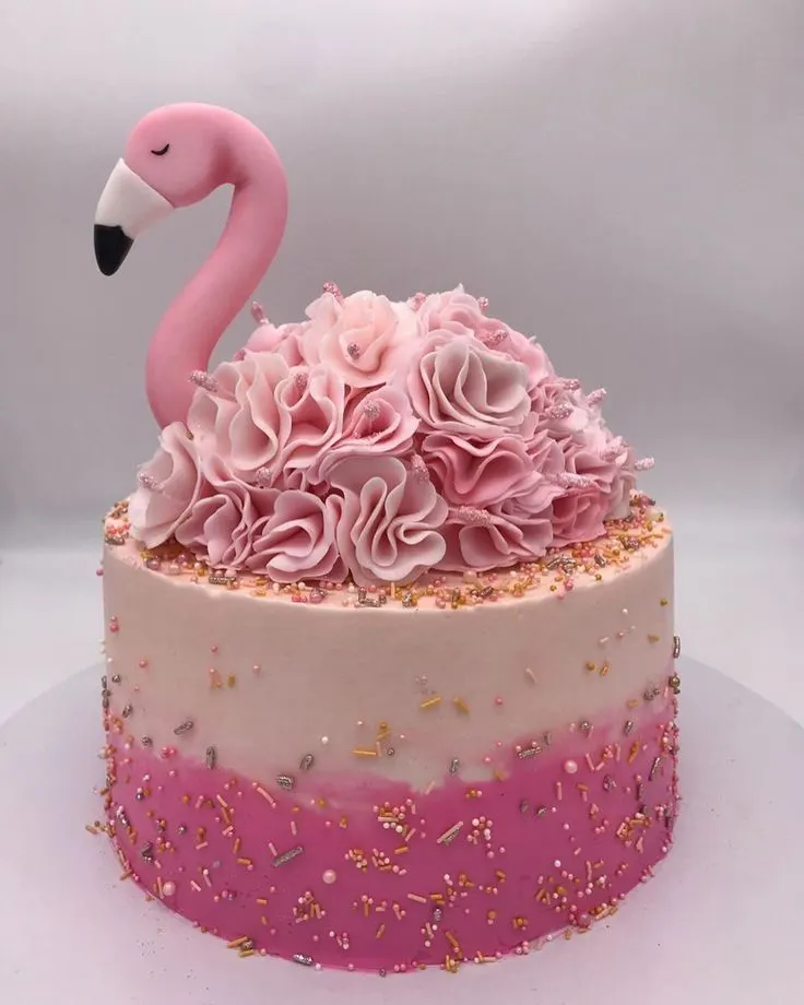 Pink Flamingo Cake