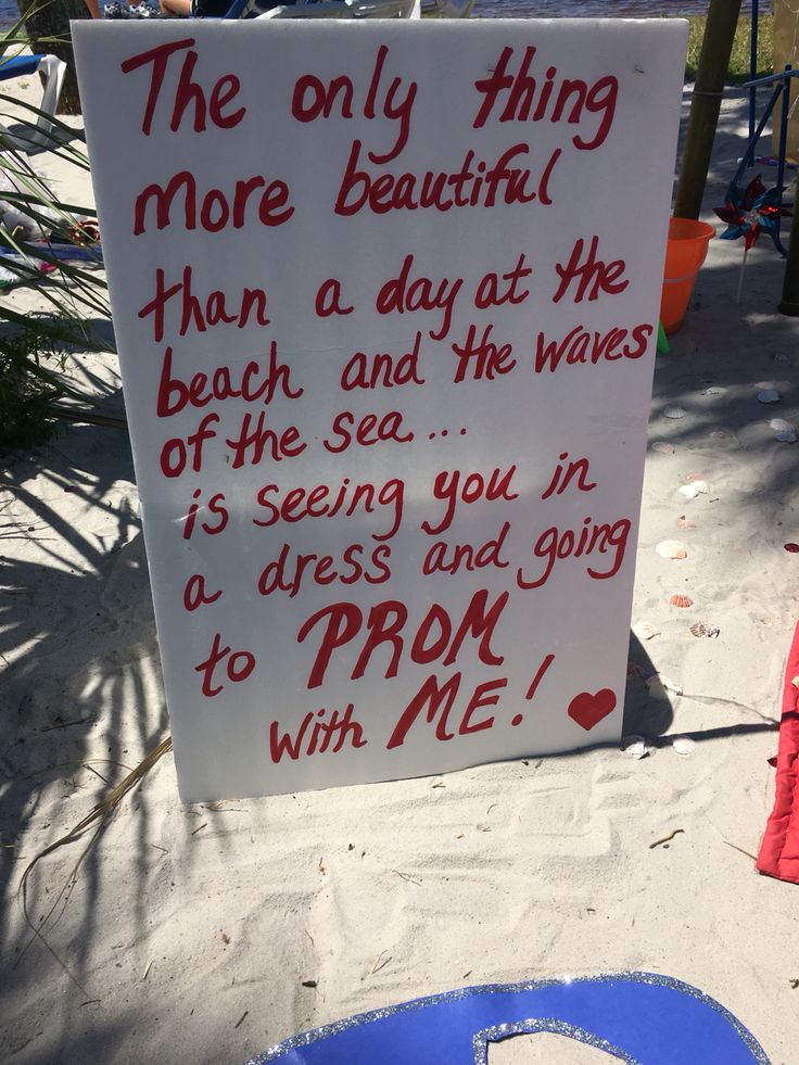 beach ocean promposal