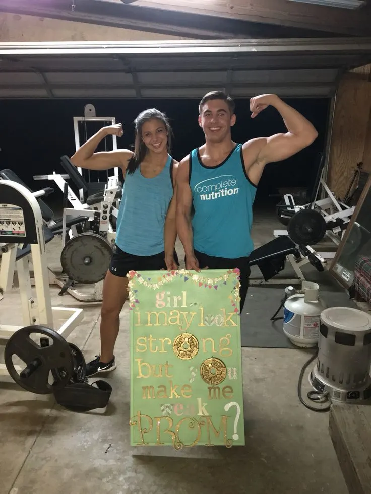 fitness promposal, sports promposal