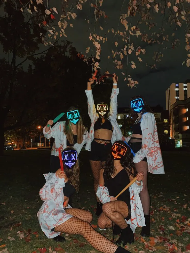 the purge girl group costume 