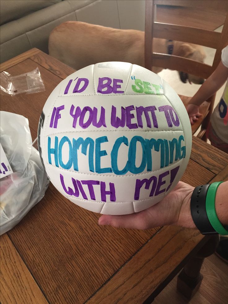 Volleyball Homecoming Proposal