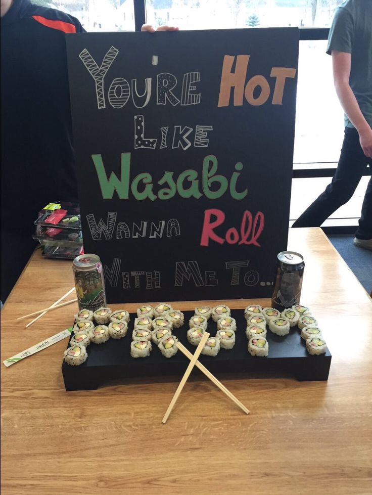 Sushi promposal, wasabi promposal, food promposal