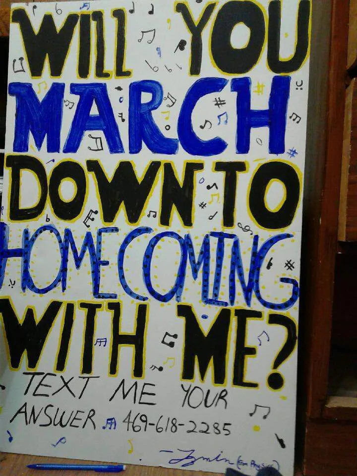 band homecoming proposal