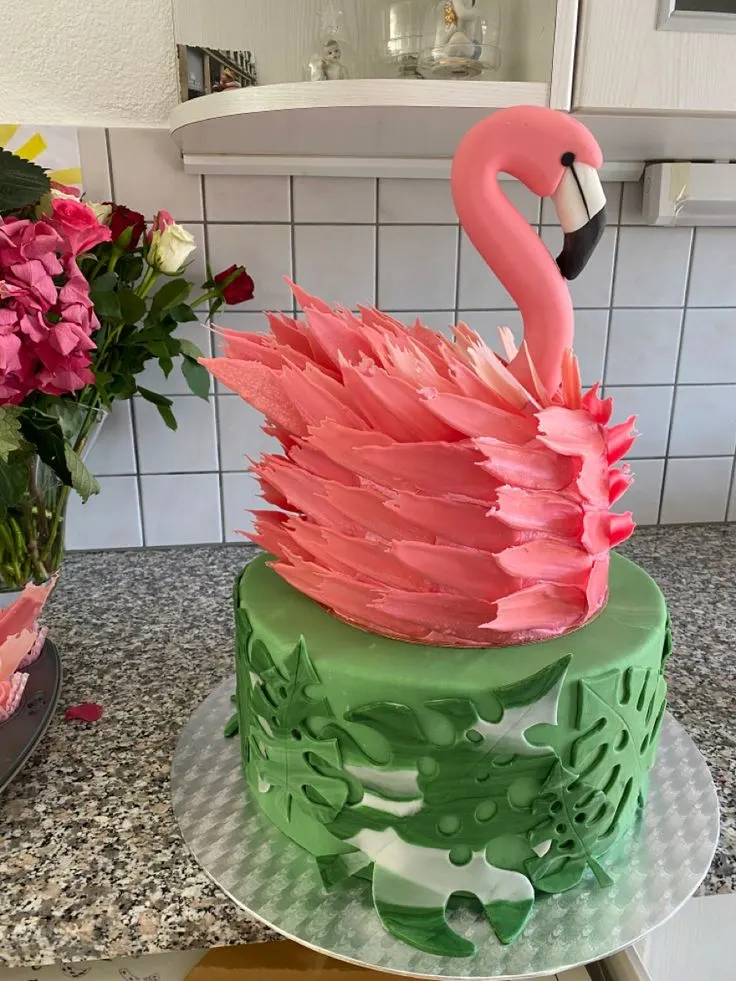 flamingo cake