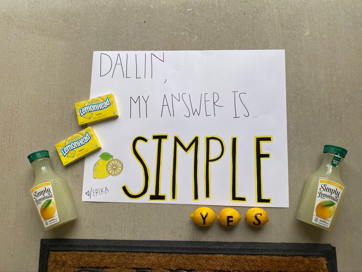 simply lemonade promposal response