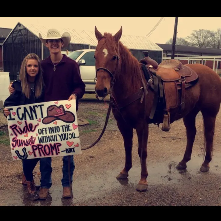 Horse promposal, animal promposal idea