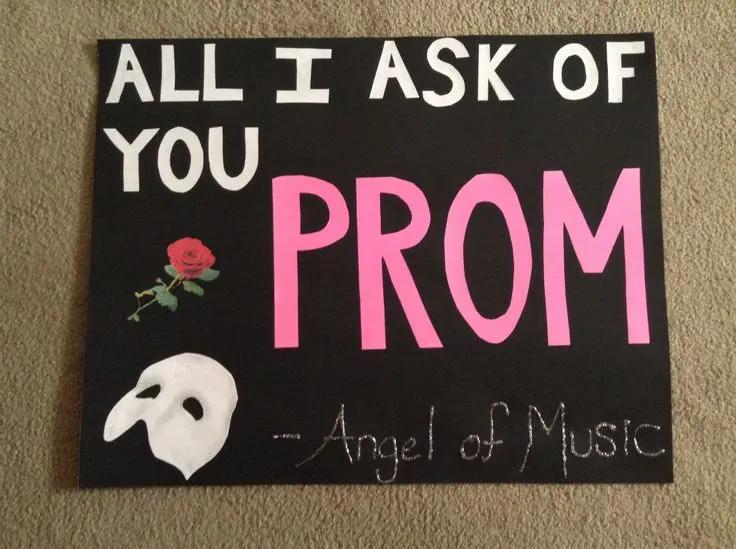 Phantom of the Opera promposal, musical promposal, music promposal