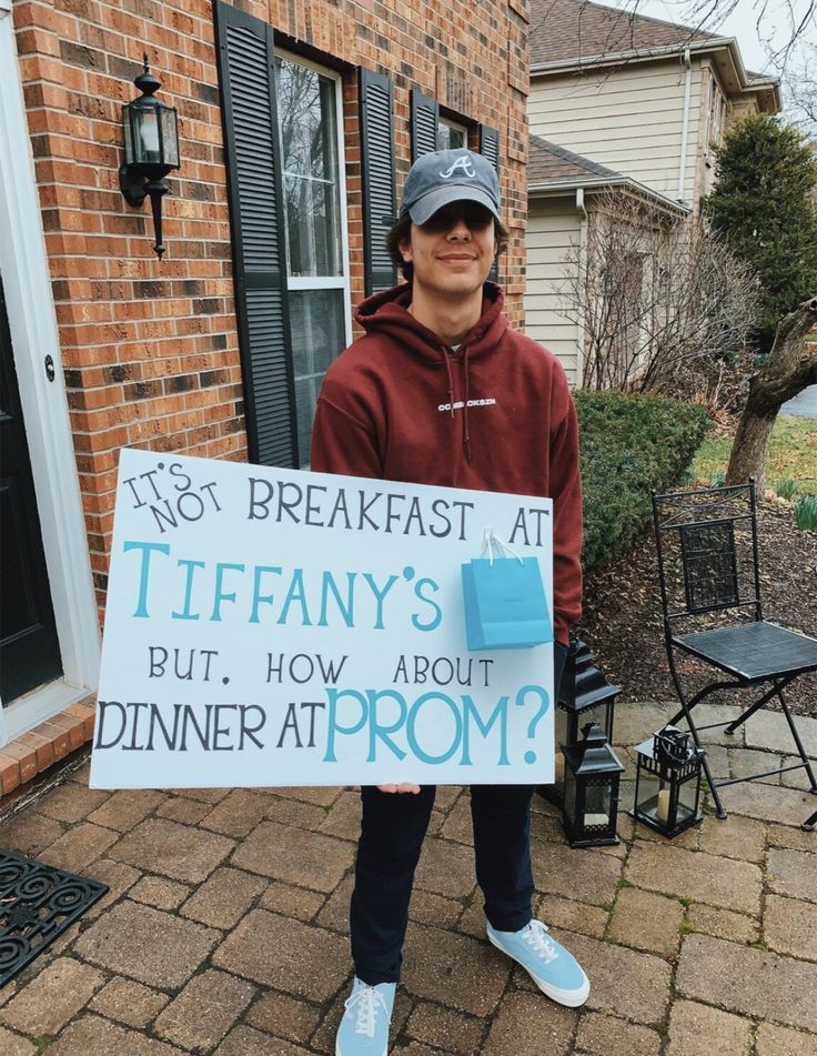 Breakfast at Tiffany's Promposal movie promposal