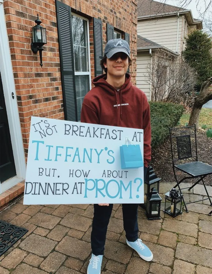 Breakfast at Tiffany's Promposal movie promposal