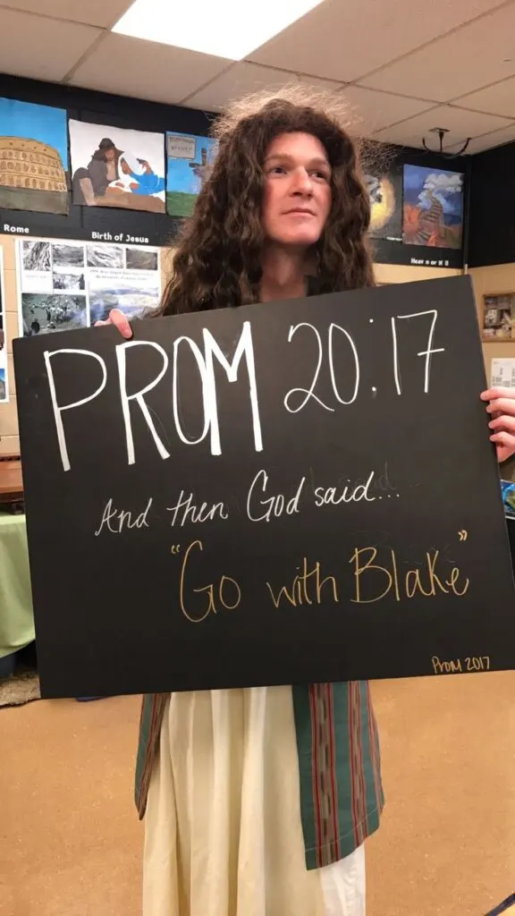 And then God Said promposal