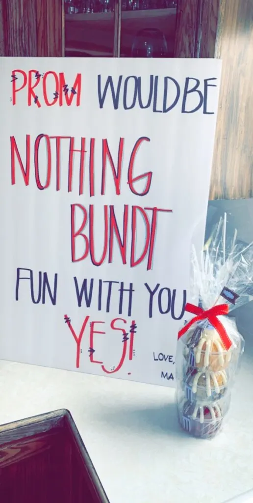 bundt cake  promposal response