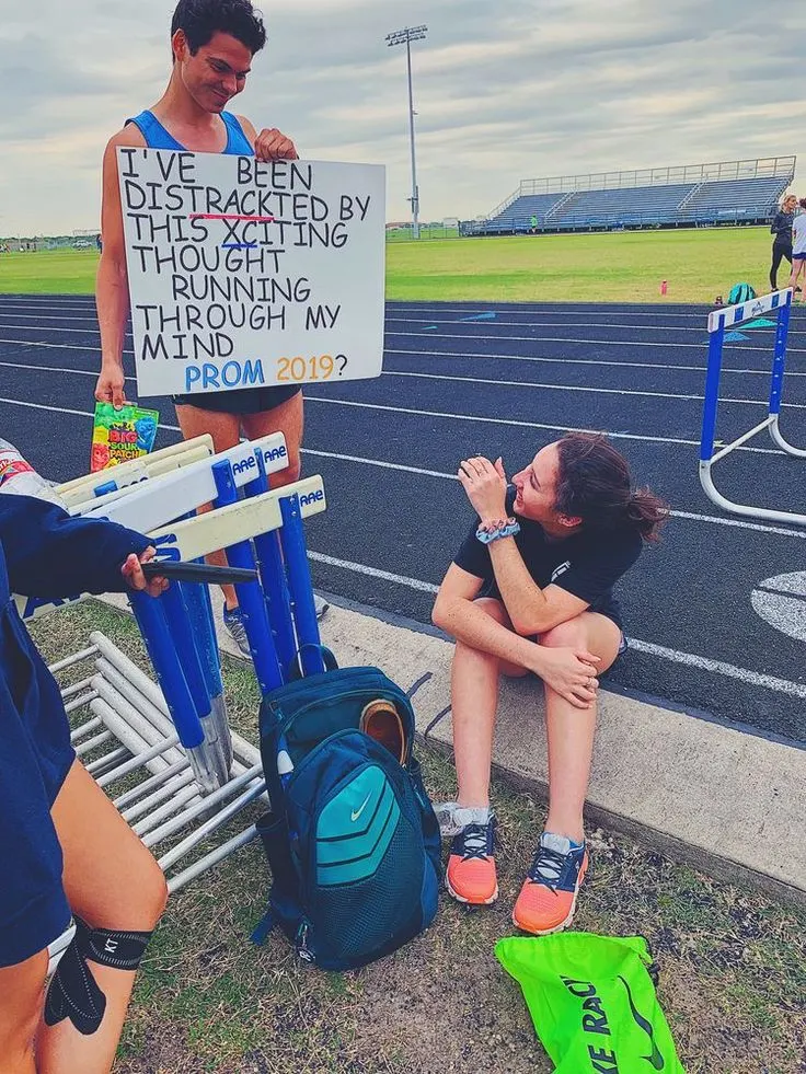 Cross country promposal, track promposal