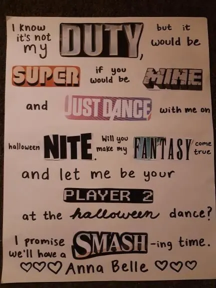 video game promposal