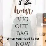 72 Hour Bug Out Bag - When You Need to Go Now