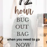 72 Hour Bug Out Bag - When You Need to Go Now