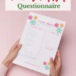 Printable Secret Santa Questionnaire