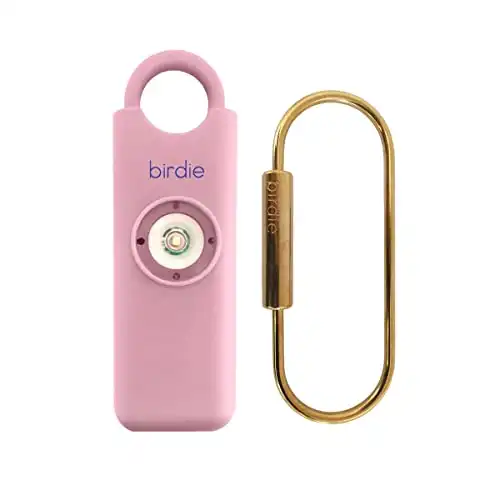 She’s Birdie–The Original Personal Safety Alarm for Women by Women–130dB Siren, Strobe Light and Key Chain in 7 Pop Colors (Blossom)